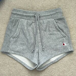 Grey champion sweat shorts size x-small